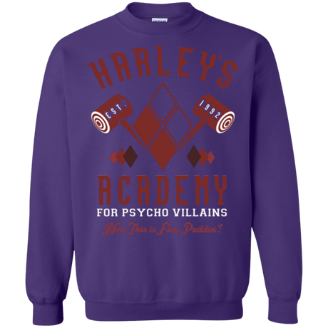 Sweatshirts Purple / Small Harley's Academy Crewneck Sweatshirt