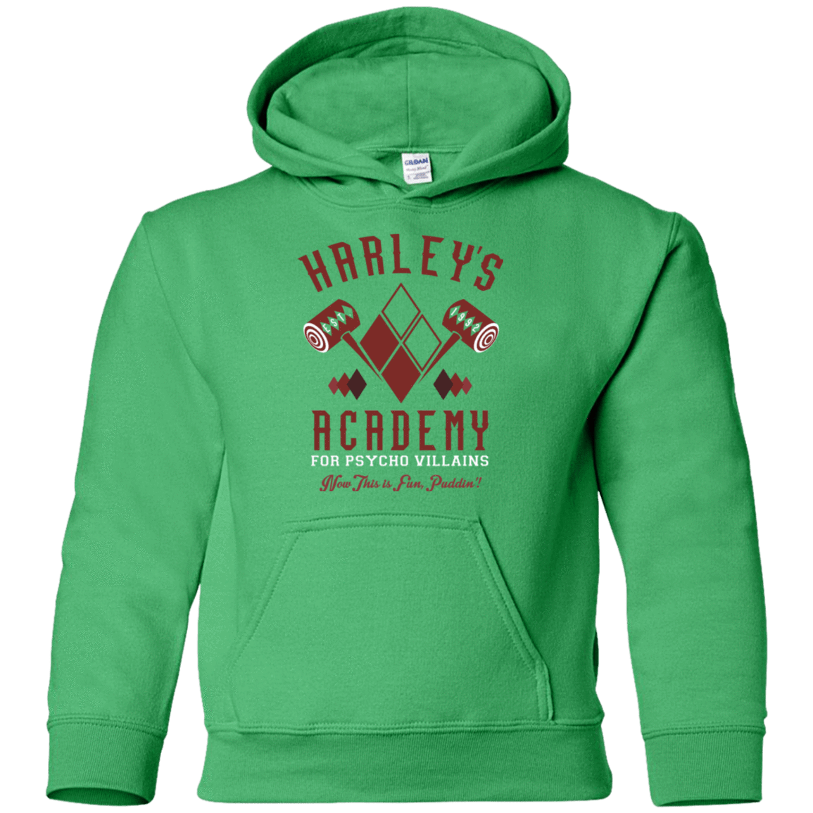 Sweatshirts Irish Green / YS Harley's Academy Youth Hoodie
