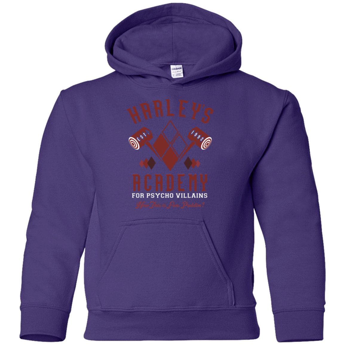 Sweatshirts Purple / YS Harley's Academy Youth Hoodie