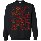 Sweatshirts Black / Small Harry Potter line heads Crewneck Sweatshirt