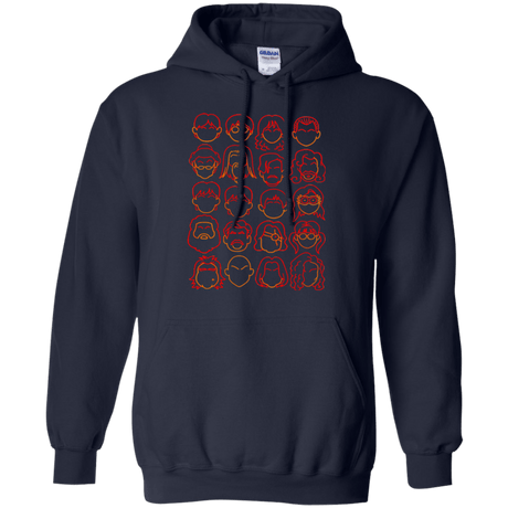 Sweatshirts Navy / Small Harry Potter line heads Pullover Hoodie
