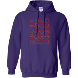 Sweatshirts Purple / Small Harry Potter line heads Pullover Hoodie