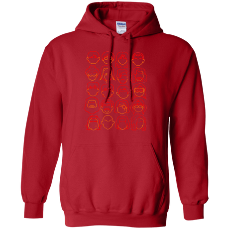 Sweatshirts Red / Small Harry Potter line heads Pullover Hoodie