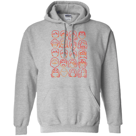 Sweatshirts Sport Grey / Small Harry Potter line heads Pullover Hoodie
