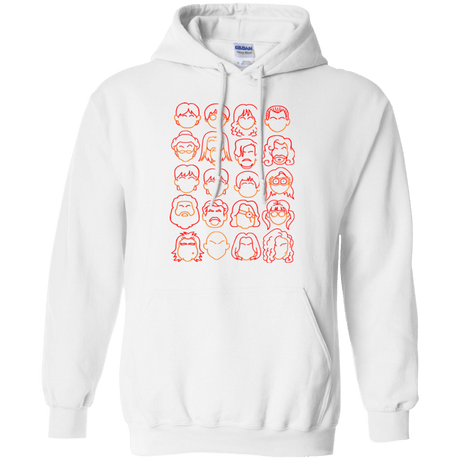 Sweatshirts White / Small Harry Potter line heads Pullover Hoodie