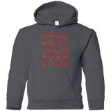 Sweatshirts Charcoal / YS Harry Potter line heads Youth Hoodie