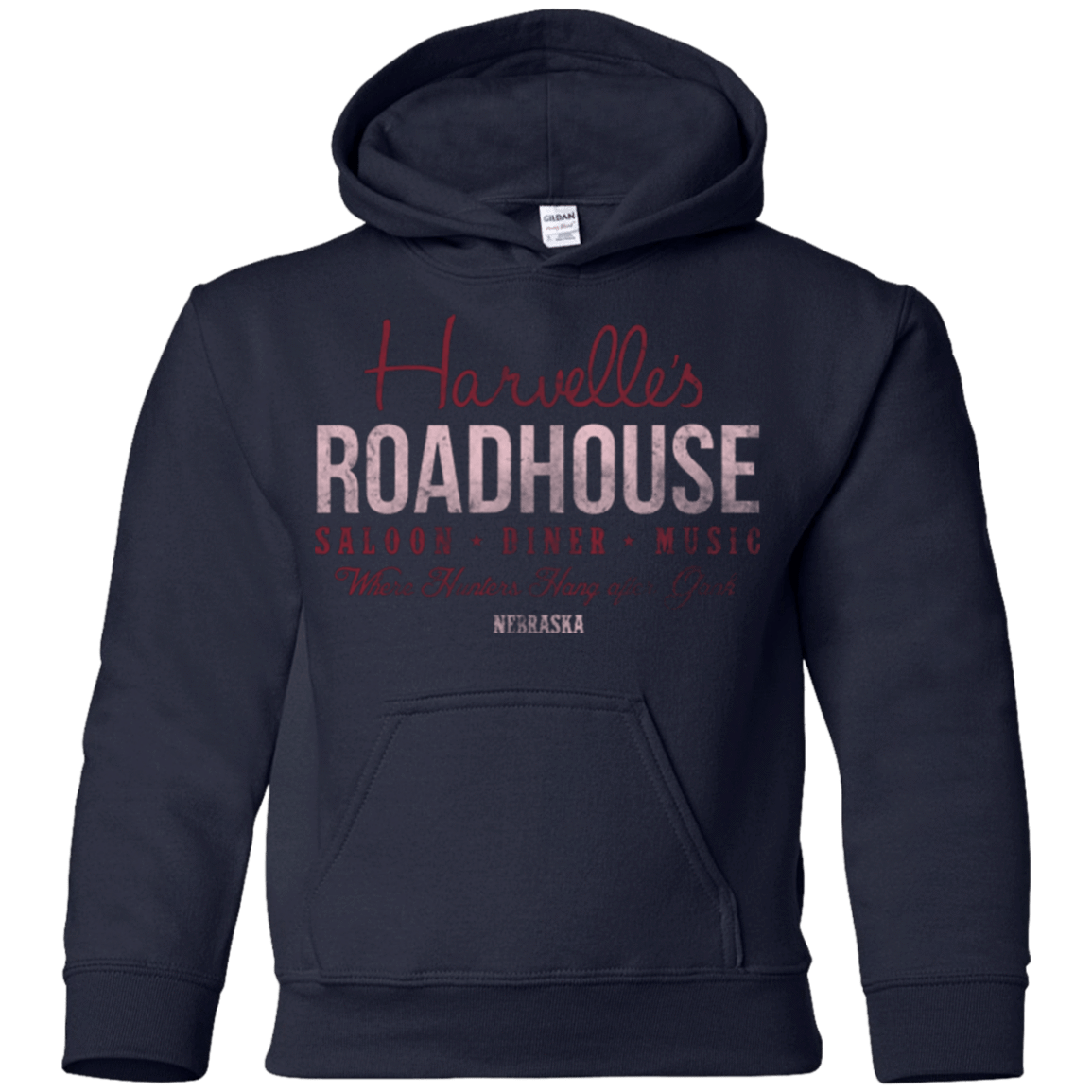 Sweatshirts Navy / YS Harvelle's Roadhouse Youth Hoodie
