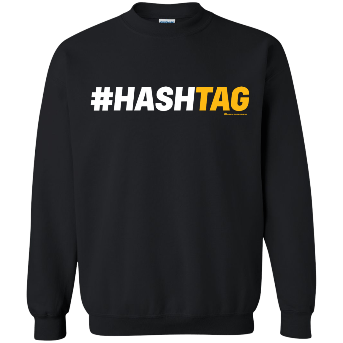 Sweatshirts Black / Small Hashtag Crewneck Sweatshirt