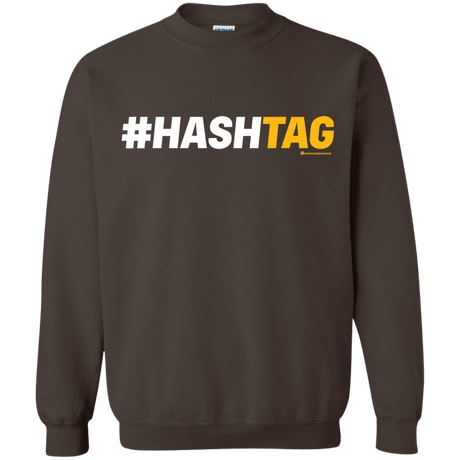 Sweatshirts Dark Chocolate / Small Hashtag Crewneck Sweatshirt