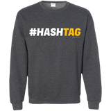 Sweatshirts Dark Heather / Small Hashtag Crewneck Sweatshirt