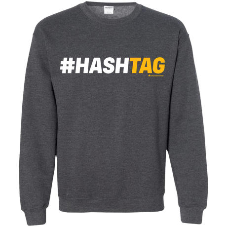 Sweatshirts Dark Heather / Small Hashtag Crewneck Sweatshirt