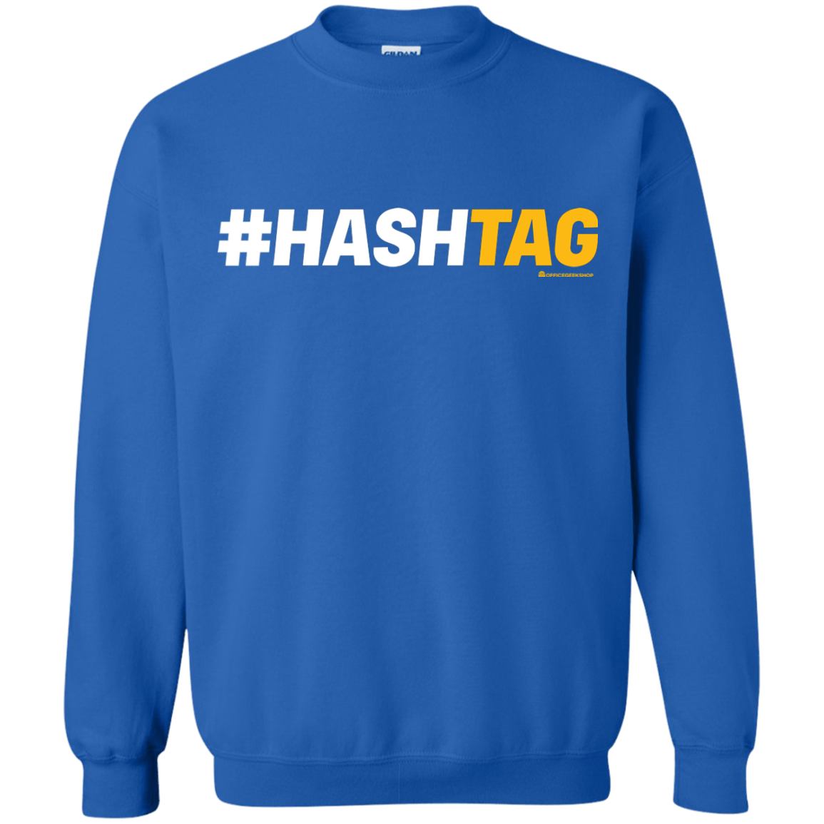 Sweatshirts Royal / Small Hashtag Crewneck Sweatshirt