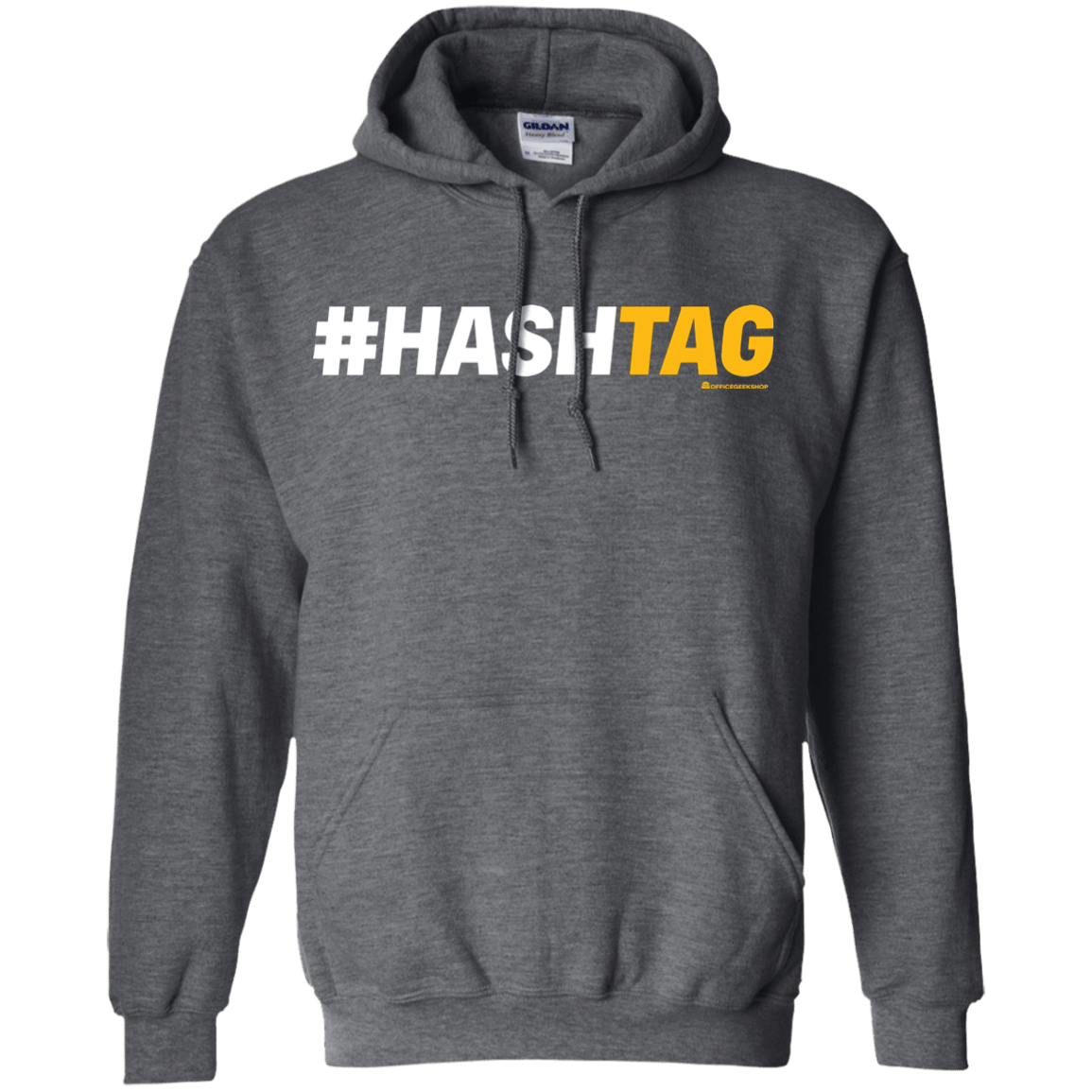 Sweatshirts Dark Heather / Small Hashtag Pullover Hoodie