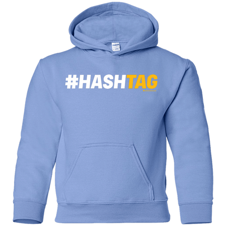 Sweatshirts Carolina Blue / YS Hashtag Youth Hoodie