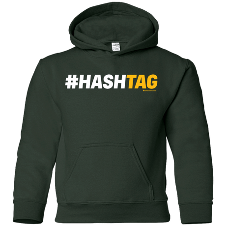 Sweatshirts Forest Green / YS Hashtag Youth Hoodie