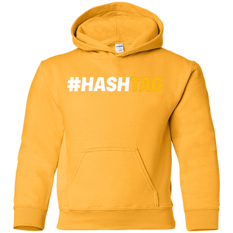 Sweatshirts Gold / YS Hashtag Youth Hoodie