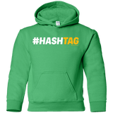 Sweatshirts Irish Green / YS Hashtag Youth Hoodie