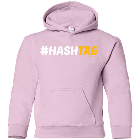 Sweatshirts Light Pink / YS Hashtag Youth Hoodie