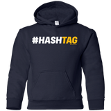 Sweatshirts Navy / YS Hashtag Youth Hoodie