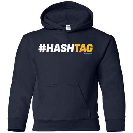 Sweatshirts Navy / YS Hashtag Youth Hoodie