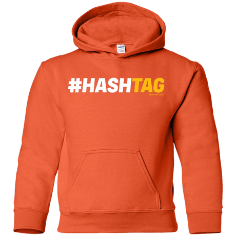 Sweatshirts Orange / YS Hashtag Youth Hoodie