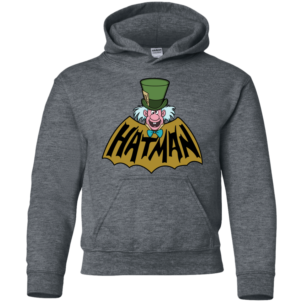 Sweatshirts Dark Heather / YS Hatman Youth Hoodie