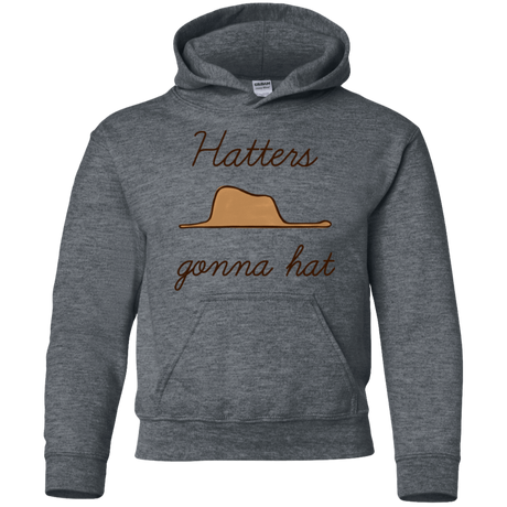 Sweatshirts Dark Heather / YS Hatters Gonna Hat Youth Hoodie