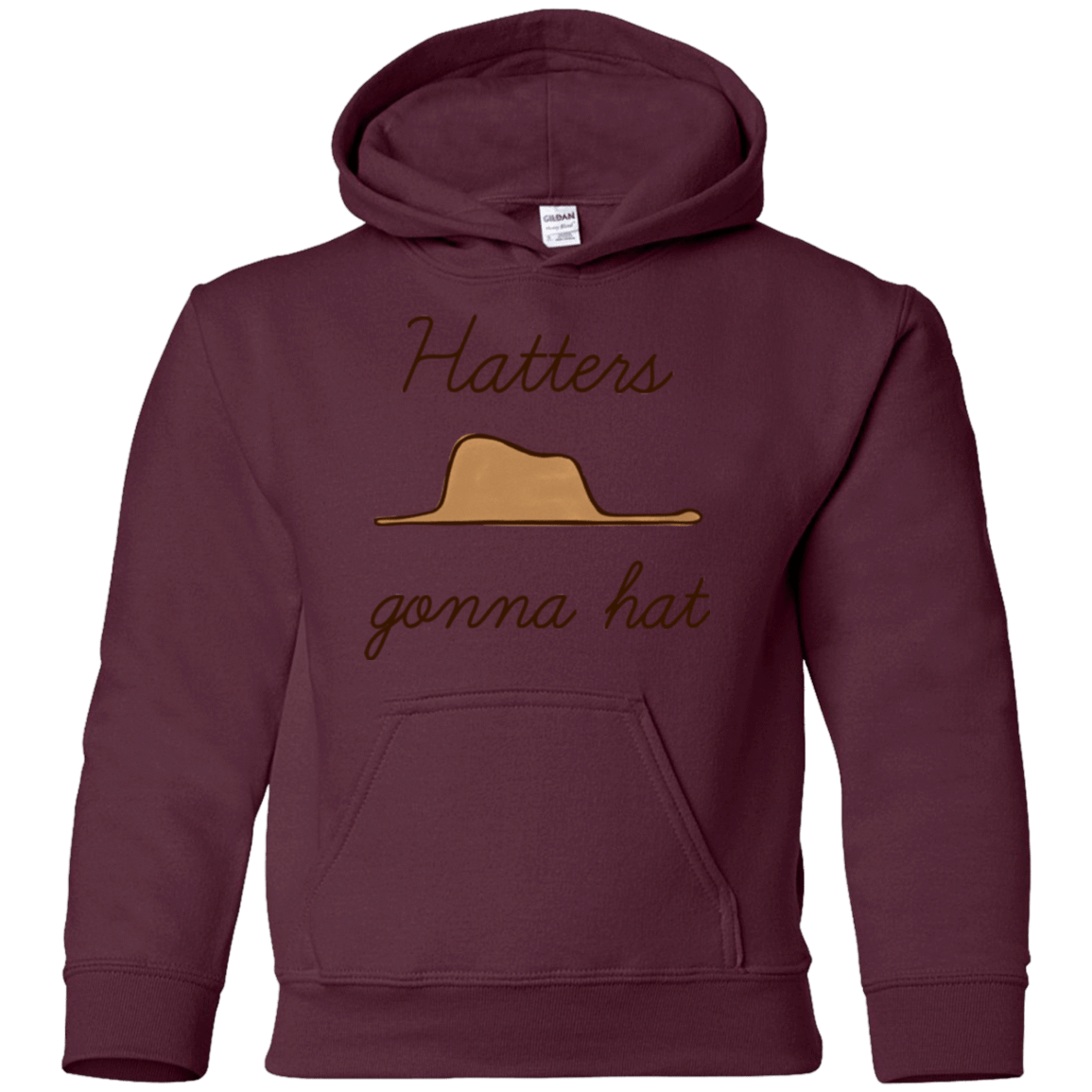 Sweatshirts Maroon / YS Hatters Gonna Hat Youth Hoodie