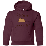 Sweatshirts Maroon / YS Hatters Gonna Hat Youth Hoodie
