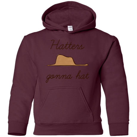 Sweatshirts Maroon / YS Hatters Gonna Hat Youth Hoodie