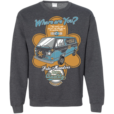Sweatshirts Dark Heather / Small Haunt Van Crewneck Sweatshirt