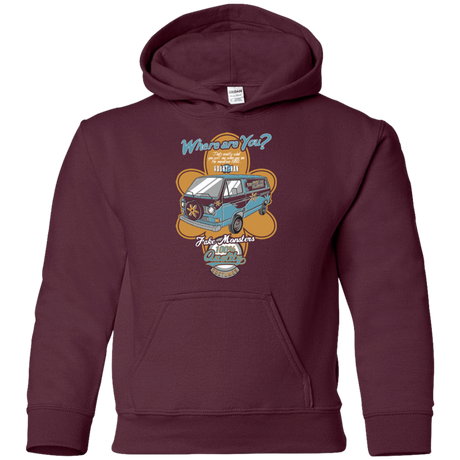 Sweatshirts Maroon / YS Haunt Van Youth Hoodie