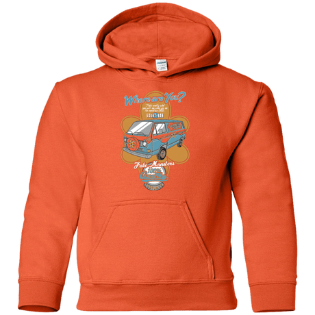 Sweatshirts Orange / YS Haunt Van Youth Hoodie