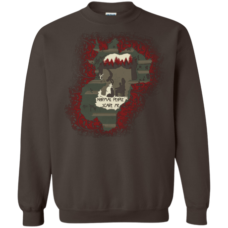 Sweatshirts Dark Chocolate / Small Haunted House Crewneck Sweatshirt