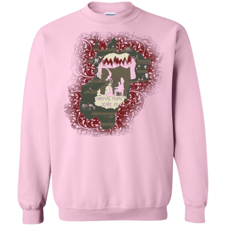 Sweatshirts Light Pink / Small Haunted House Crewneck Sweatshirt