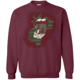 Sweatshirts Maroon / Small Haunted House Crewneck Sweatshirt