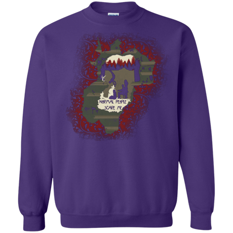 Sweatshirts Purple / Small Haunted House Crewneck Sweatshirt