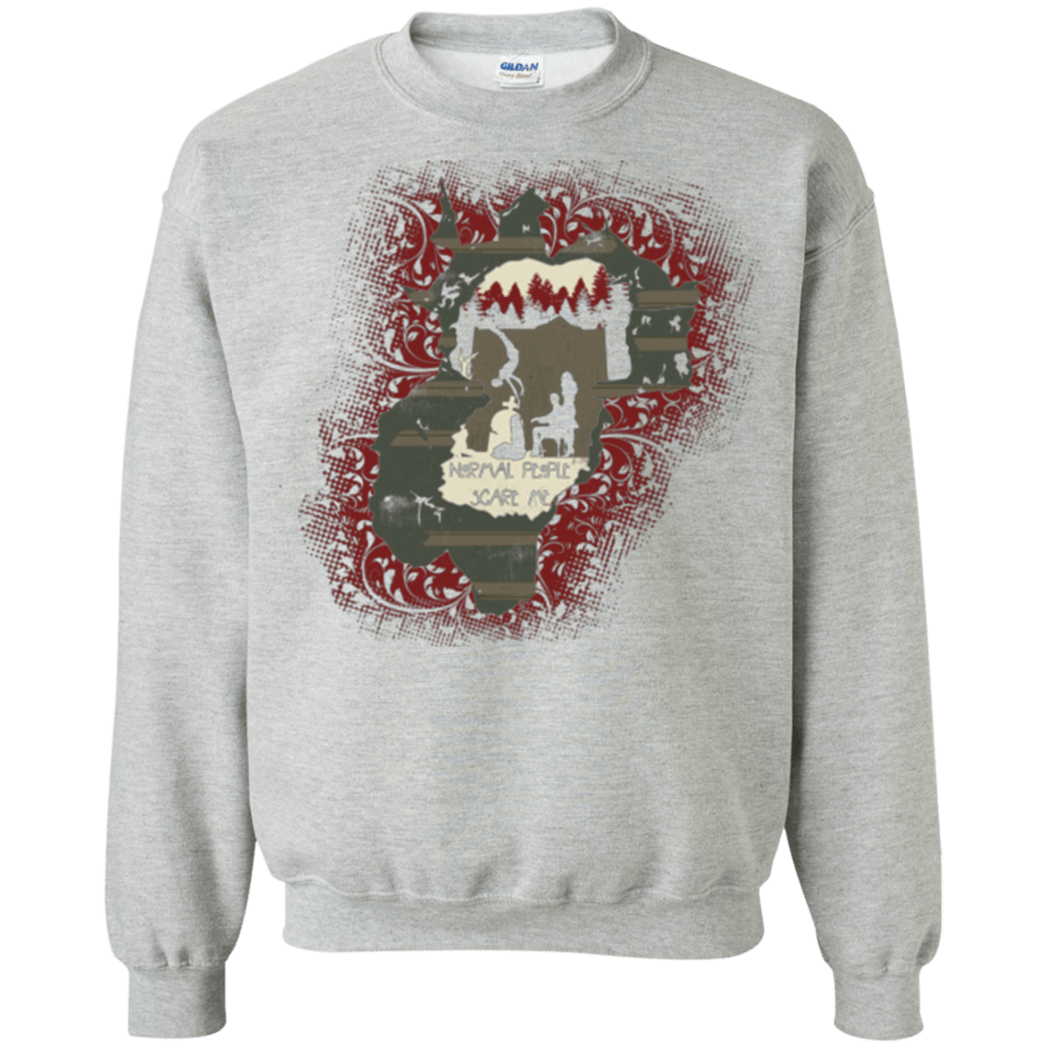 Sweatshirts Sport Grey / Small Haunted House Crewneck Sweatshirt