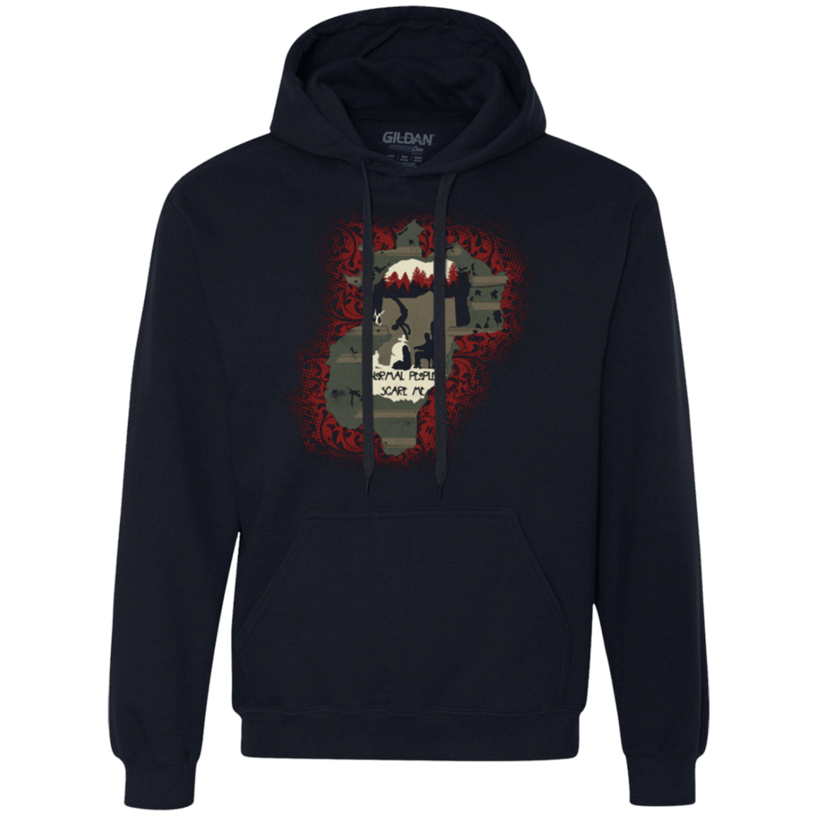 Sweatshirts Navy / Small Haunted House Premium Fleece Hoodie