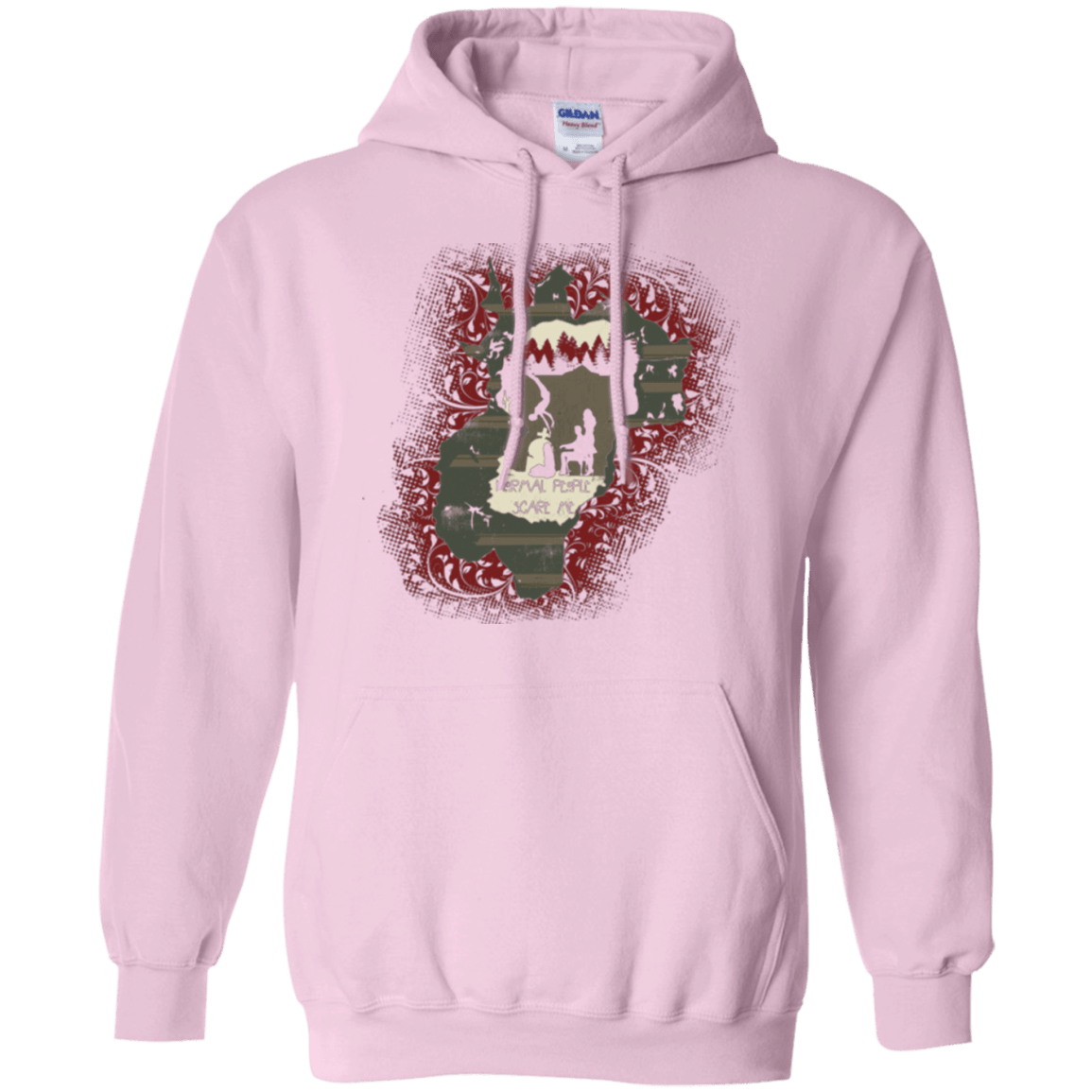Sweatshirts Light Pink / Small Haunted House Pullover Hoodie