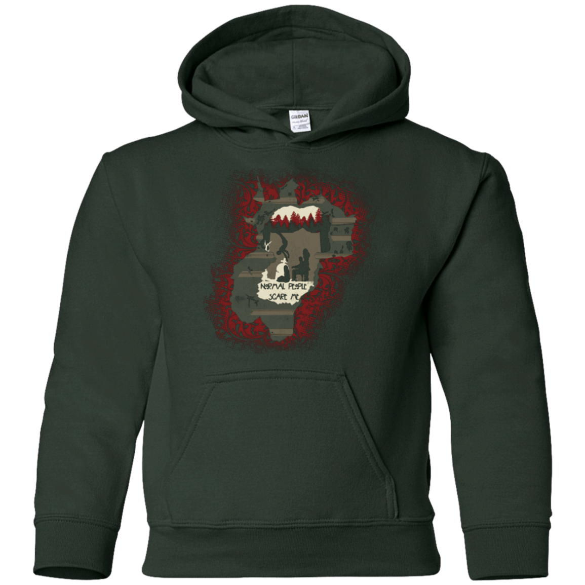 Sweatshirts Forest Green / YS Haunted House Youth Hoodie