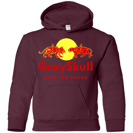 Sweatshirts Maroon / YS Have the power Youth Hoodie