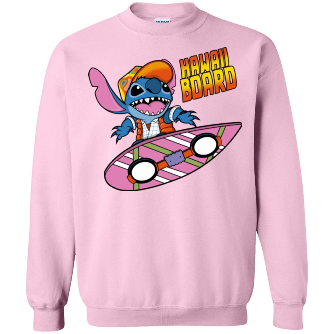 Sweatshirts Light Pink / Small Hawaii Board Crewneck Sweatshirt