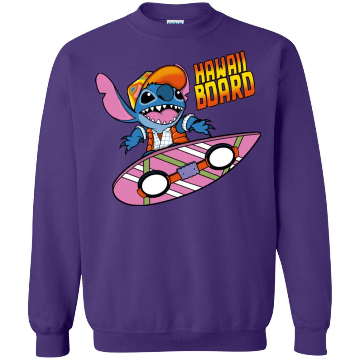 Sweatshirts Purple / Small Hawaii Board Crewneck Sweatshirt