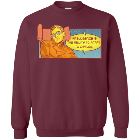 Sweatshirts Maroon / S HAWKING intelligance Crewneck Sweatshirt