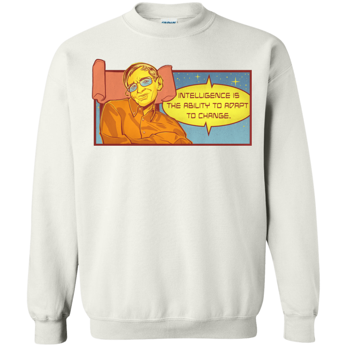 Sweatshirts White / S HAWKING intelligance Crewneck Sweatshirt