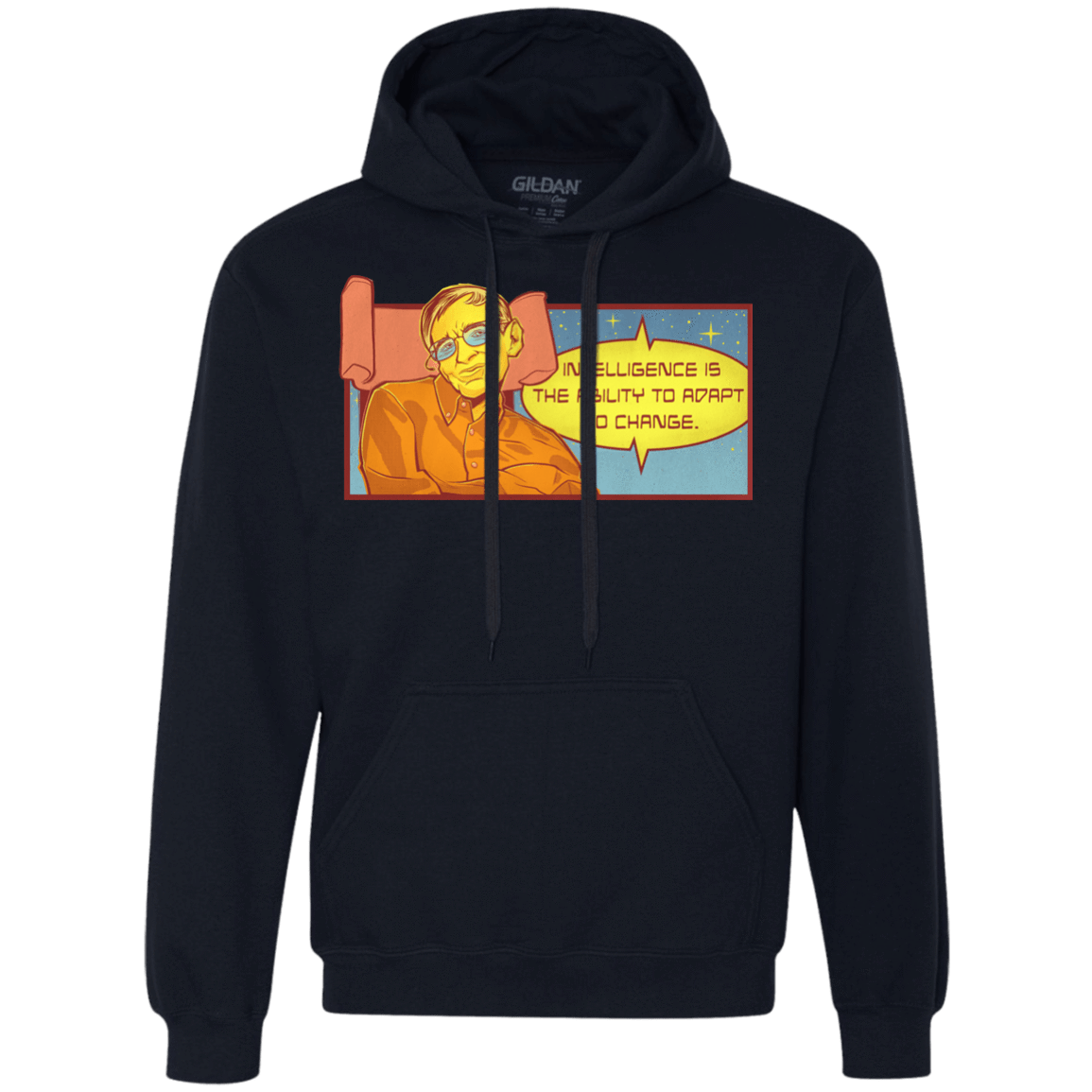 Sweatshirts Navy / S HAWKING intelligance Premium Fleece Hoodie