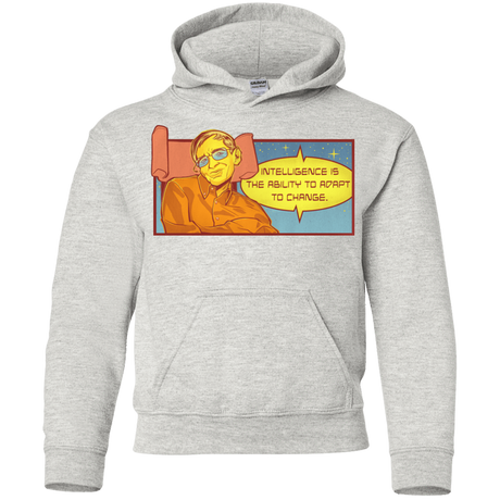 Sweatshirts Ash / YS HAWKING intelligance Youth Hoodie