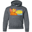 Sweatshirts Dark Heather / YS HAWKING intelligance Youth Hoodie