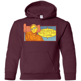 Sweatshirts Maroon / YS HAWKING intelligance Youth Hoodie